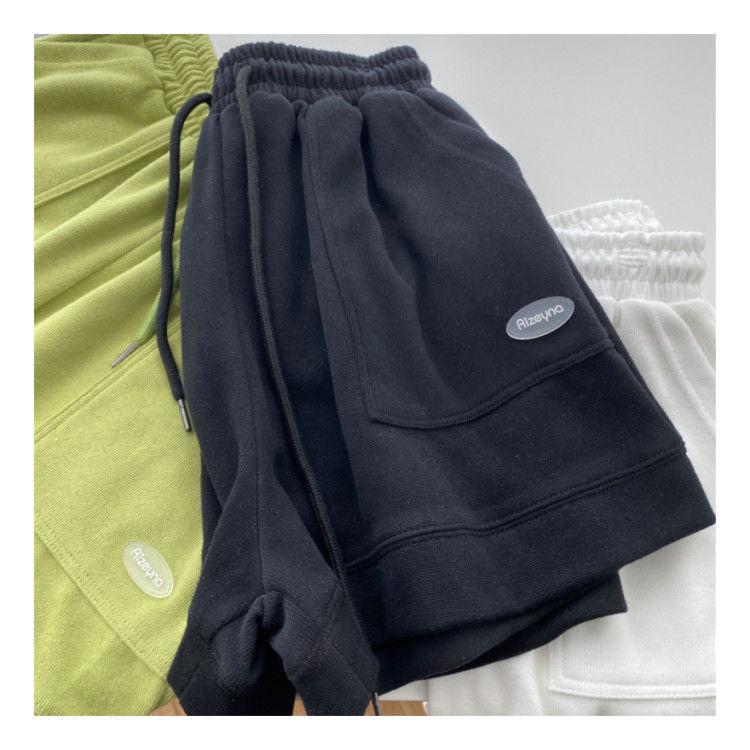 Product Introduction of 2024 High waisted slimming casual sports shorts for women's new Korean loose wide leg drawstring A-line pants 4