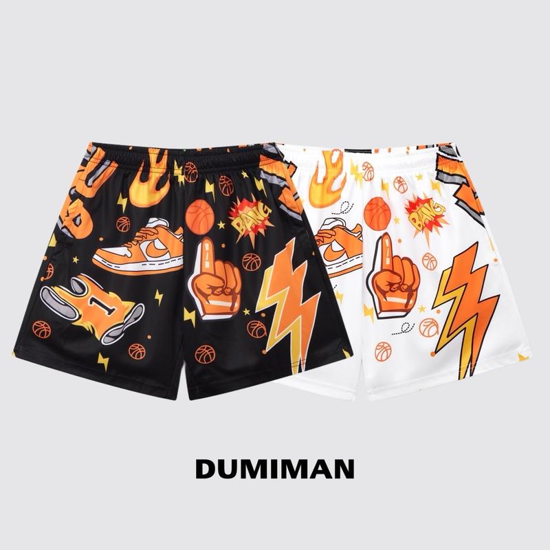 Quần short nam âu mỹ hoạ tiết jordan tông màu cam đen - cam trắng thiết kế cao trên gối chất liệu vải thể thao polyester vải có lỗ thoáng khí mát mẻ cho mùa hè size từ 40-110kg ( m-l-xl-xxl-xxxl ) của nhà DUMIMAN xl  Kem Nhung Menswear Dệt