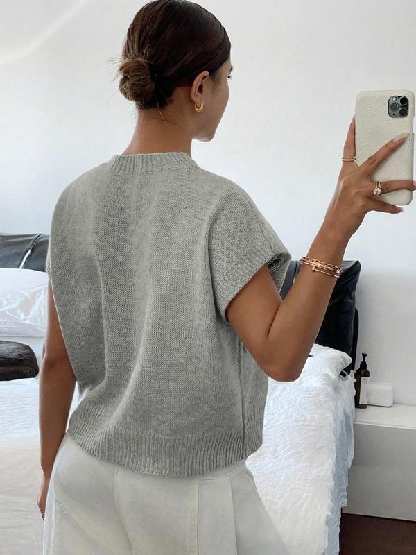 Women's Floral Pattern Sweater, Casual Jumper for Summer, Fashion Women's Knitwear for Daily Wear, Tops 1