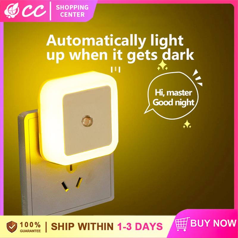 New AUTO LED Light Sensor Light Sleeping Night Light Lamp Night ...