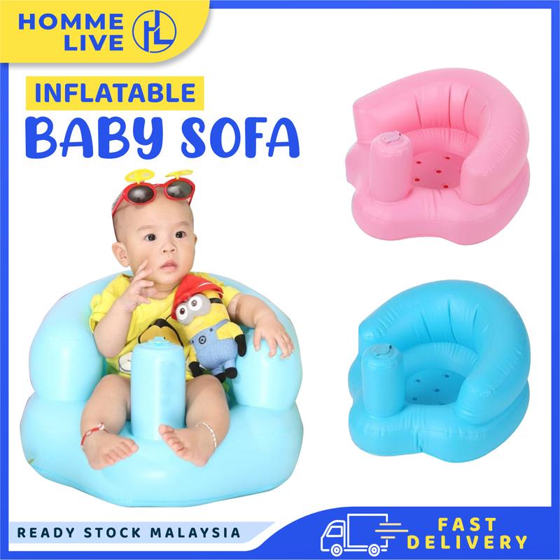 Baby Inflatable Chair Baby Seat Duduk Kerusi Makan Blue Pink - TikTok ...