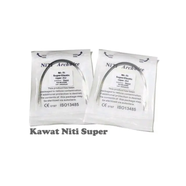 Kawat Niti perpak upper dan lower Isi 10pcs - Ukuran 012/014/016/018