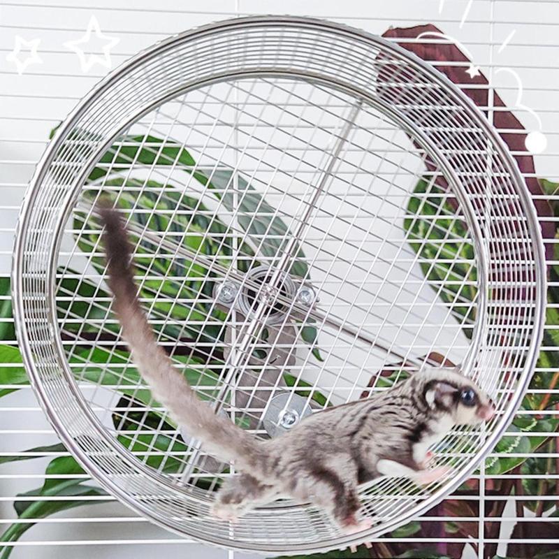 Hamster Running Exercise Wheel for Gerbils Rats Mice Activity Anti Slip Mute 5