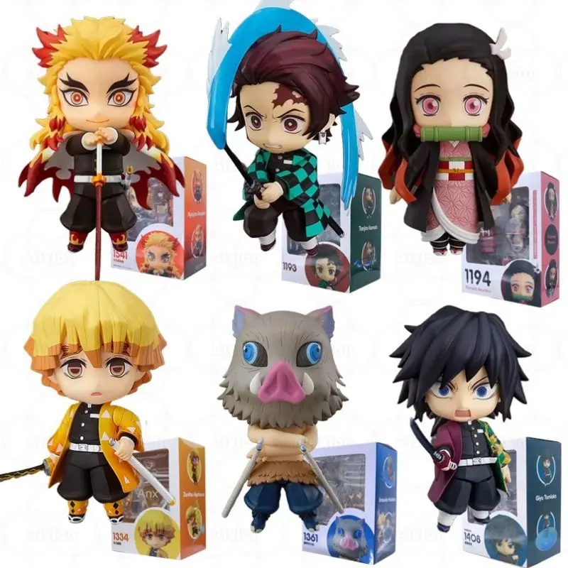 Nendoroid Demon Slayer Kimetsu No Yaiba Tanjiro Nezuko Zenitsu Inosuke Nendo Figure Toy