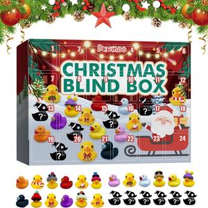 Christmas Blind Box, 1 Box Random Mini Duck Design Blind Box, Party Gift Set for Friends, Party Favors for Christmas, Party Supplies, Christmas Advent Calendar