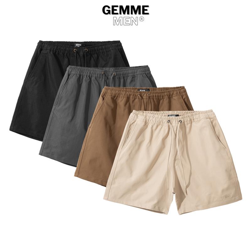 Quần short kaki big size trên gối GEMME MEN thể thao năng động big size 55kg - 130kg Menswear Kem