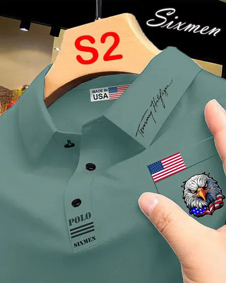 Áo POLO Nam Chim Ưng Mỹ Cao Cấp Ngắn Tay Vải Cotton Cá Sấu Thiết Kế Sang Trọng 2025 - Menswear