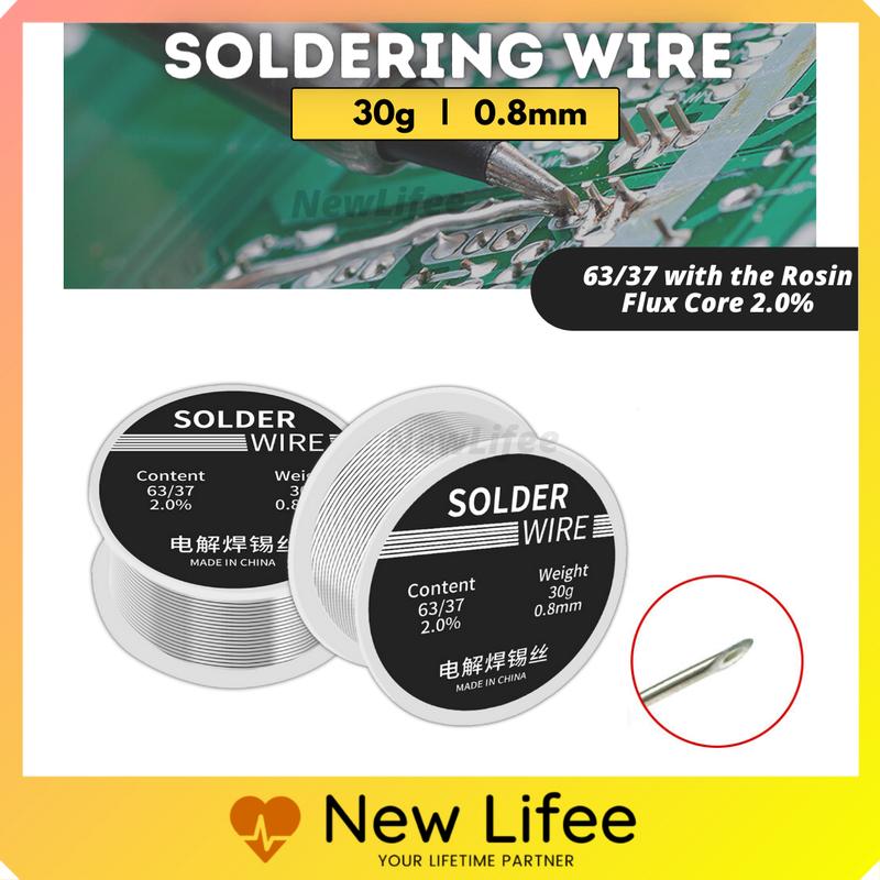 0.8mm 30G 63/37 High Quality Soldering Wire Lead Wire Rosin Core ...