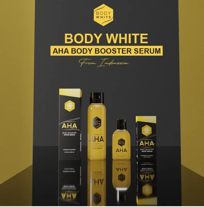 READY KIRIM BODY WHITE AHA Body Booster White Serum 30ml (BWAS) AHA MIMI BPOM Original Arbutin Glutathione 5