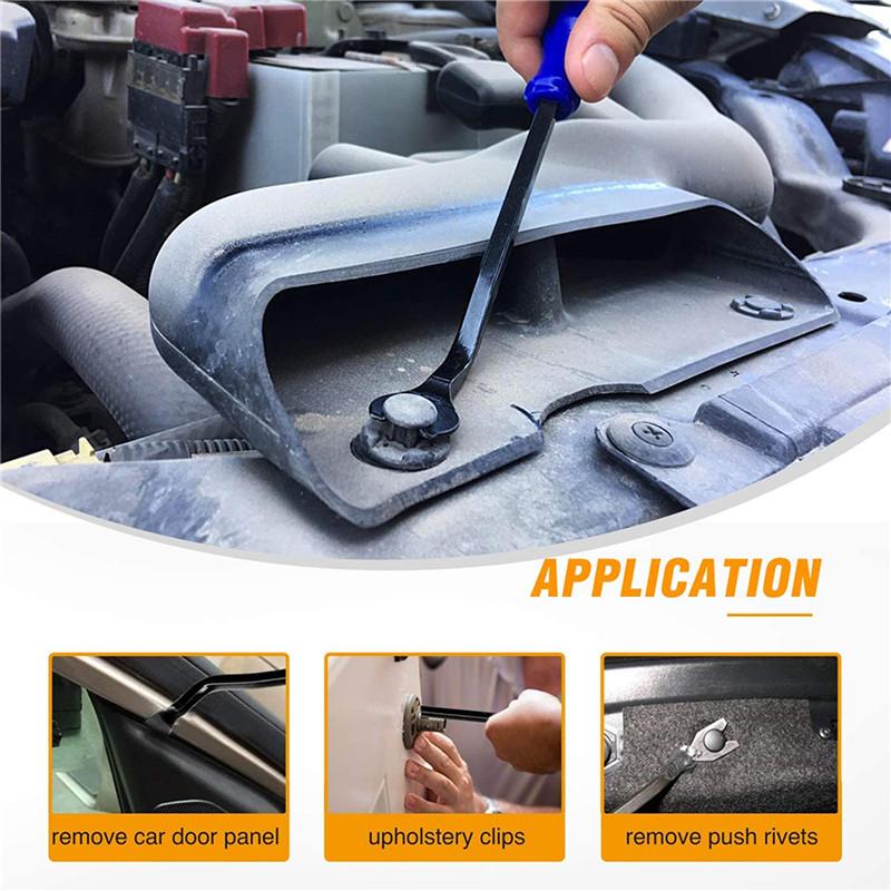 Product Introduction of 5Pcs/13Pcs Portable Car Panel Removal Tool Kit Nail Puller Radio Audio Door Pry Repair Clip Trim Dash Removal Installer Hand Tool 17