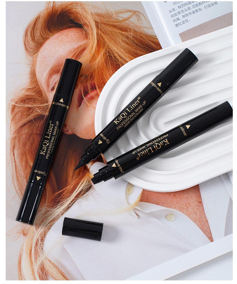 Product Introduction of Double Head Seal Eyeliner Waterproof non-smudging Delta Wing Tail Seal Eyeliner 12