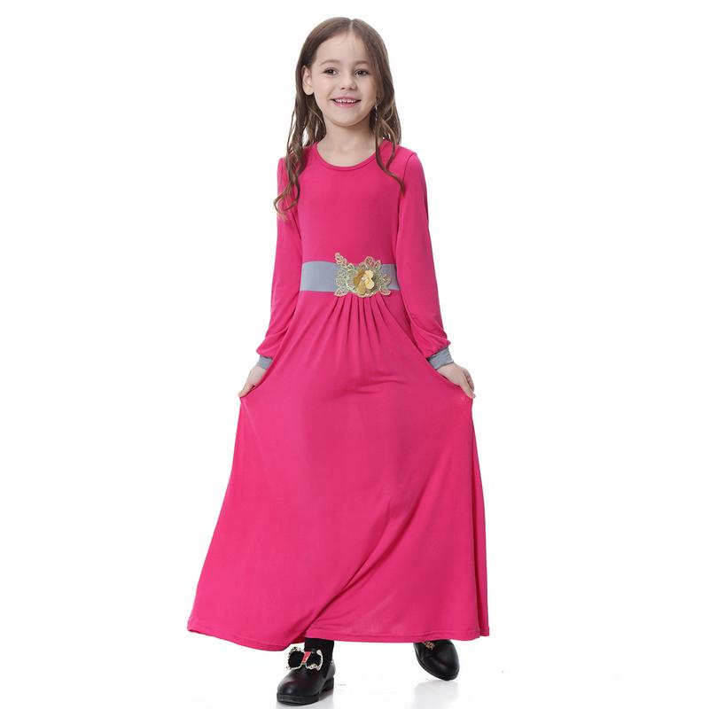 Product Introduction of 4-16 years old Muslim Girl Skirt Set Muslim Girl Long Dress Set Muslim Girl Clothing Girl Batman Skirt Set Children's Clothing South East Asia Girl Long Dress Dress 23