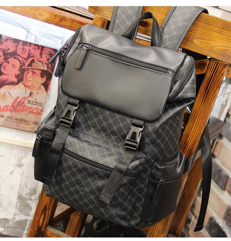 Product Introduction of Beg Kembara Lelaki, Gaya Korea, Kapasiti Besar, Jenama Trendi, Rekaan Tengkorak, Sesuai untuk Sekolah dan Komputer, Beg Komuter, untuk Lelaki Bags Backpack 3