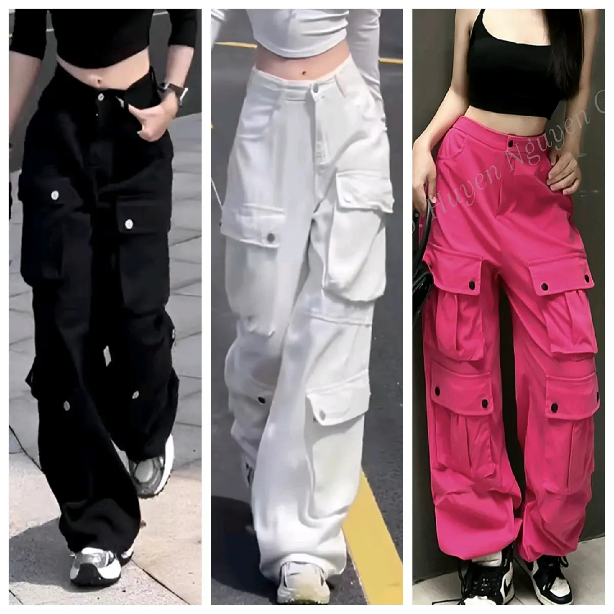 Quần kaki 4 túi hộp nữ mặc mềm mát (ảnh thật)