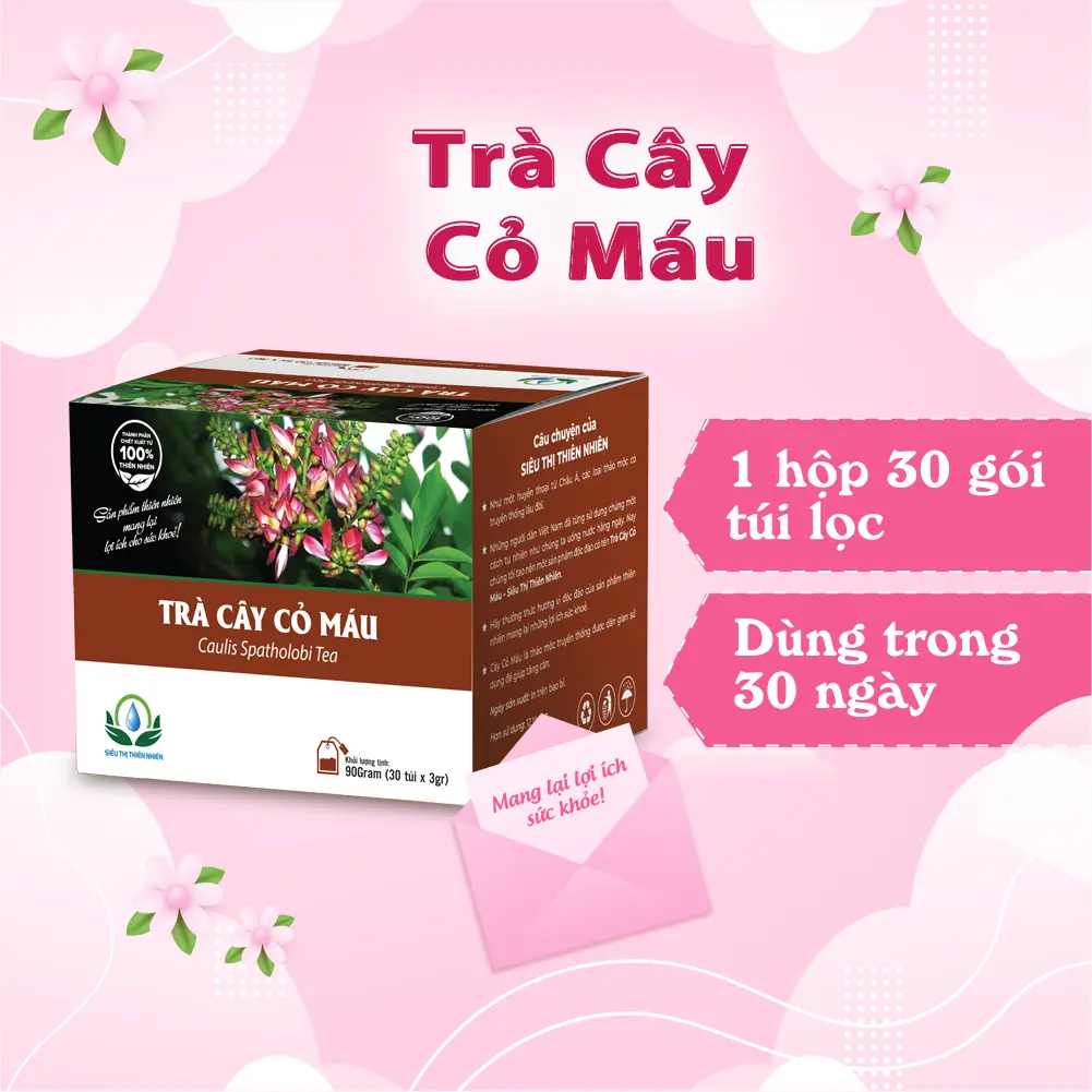 Trà Cây Cỏ Máu Hộp 30 Túi Lọc Của Siêu Thị Thiên Nhiên