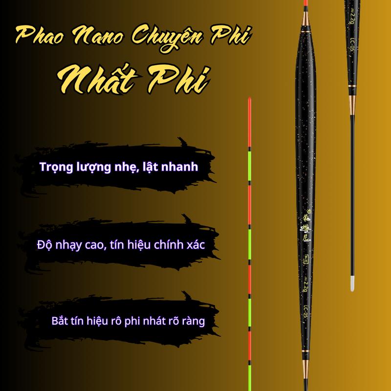 Phao Nano Chuyên Rô Phi Cao Cấp- Phao Câu Đài Đi Câu Bắt Cá Fishing Câu Cá