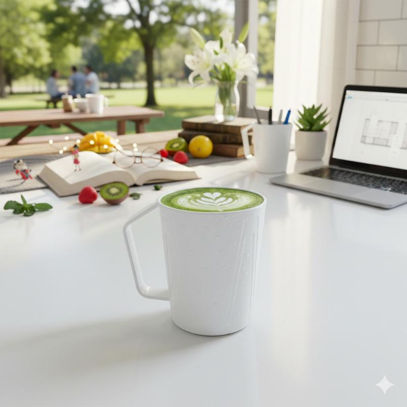 Insulated Mug Disposable Coffee Cups White coffee mug-sturdy and durable  tea cup with handle White plastic cup water cup mouthwash cup - TikTok Shop  Philippines
