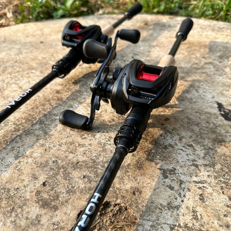 [ TLQ ]  COMBO MÁY NGANG CẦN HORAI KHOEN FUJI MÁY DAIWA PR100 Fishing Bắt Cá Đi Câu Câu Cá