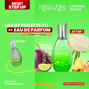 Regazza Femme Eau De Parfum (EDP) Purity 50ml - Parfum Wanita dengan Aroma Floral Woody