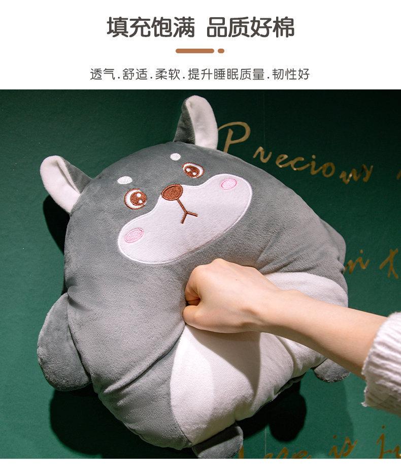 Product Introduction of Cartoon 2-in-1 Pillow Blanket Dual purpose Pillow Warm Hand Doll Office Leg Covering Artifact Nap Pillow Student Nap Pillow 8