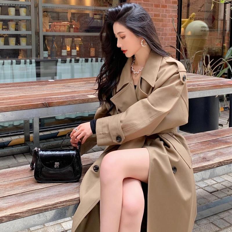 QC.1 26809 Áo Khoác Ngoài Kaki Mangto Nữ Dáng Dài Cổ Bẻ Dày Dặn 2 Lớp Kiểu Công Sở Sang Chảnh Đi Chơi Đi Làm Cheeryfree NHẬN LÀM THEO YÊU CẦU