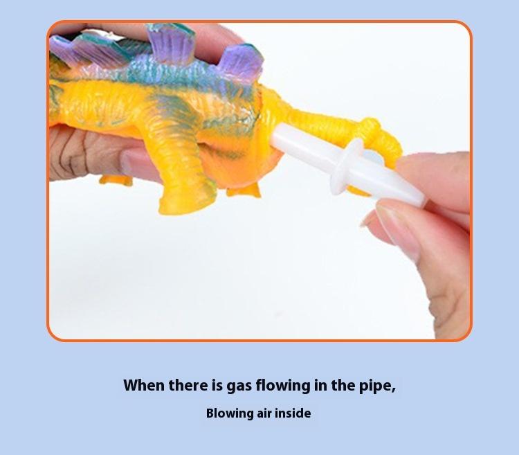 Product Introduction of New Unique TPR Blowing Dinosaur Animal Release Toy Inflatable Dinosaur Stress Relieving Forget Bobo Ball for Sale 8