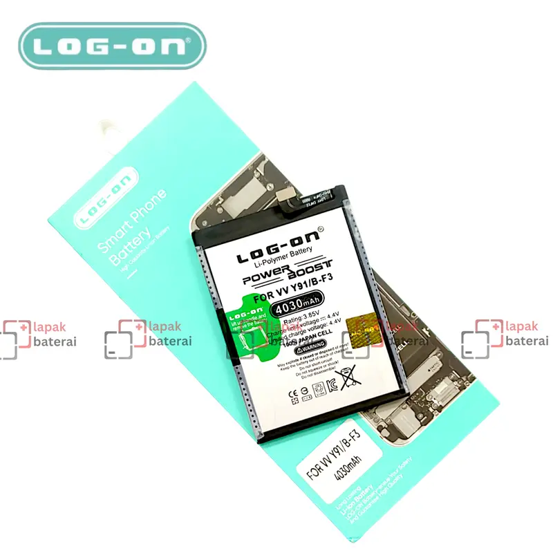 Baterai Log On B-F3 Untuk Vivo Y91 / Y93 / Y95 / Y91C BF3 Power Boost - Kapasitas 4030mAh Battery Batre - 1 Tahun Garansi 2