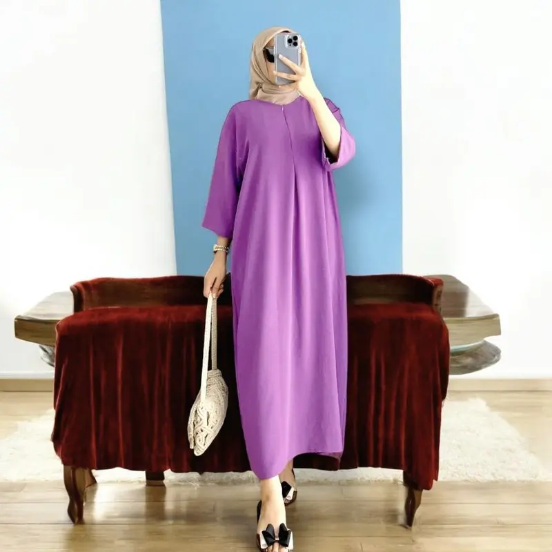 Daster murah JUMBO Wanita lengan 3/4 Cringkle airflow PREMIUM 0