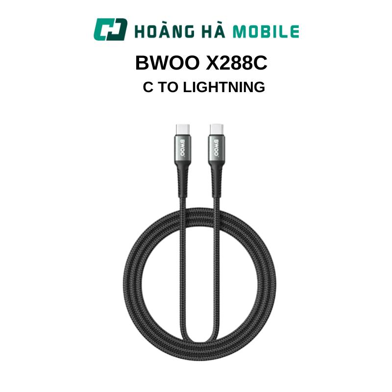 Cáp sạc nhanh Bwoo X288C C To Lightning - Chính Hãng
