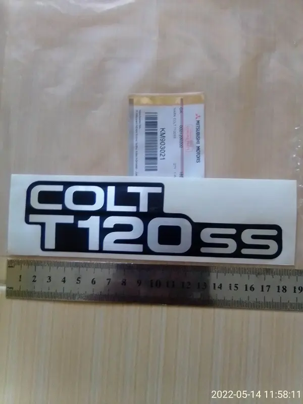 STIKER MOBIL TULISAN COLT T120SS ORIGINAL STICKER DEPAN MITSUBISHI T120SS 0