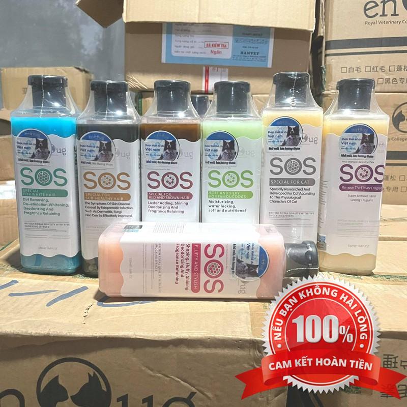Sữa Tắm Cho Chó Mèo SOS 530ml Lưu Hương, Thơm Lâu – Mã STCM04 0
