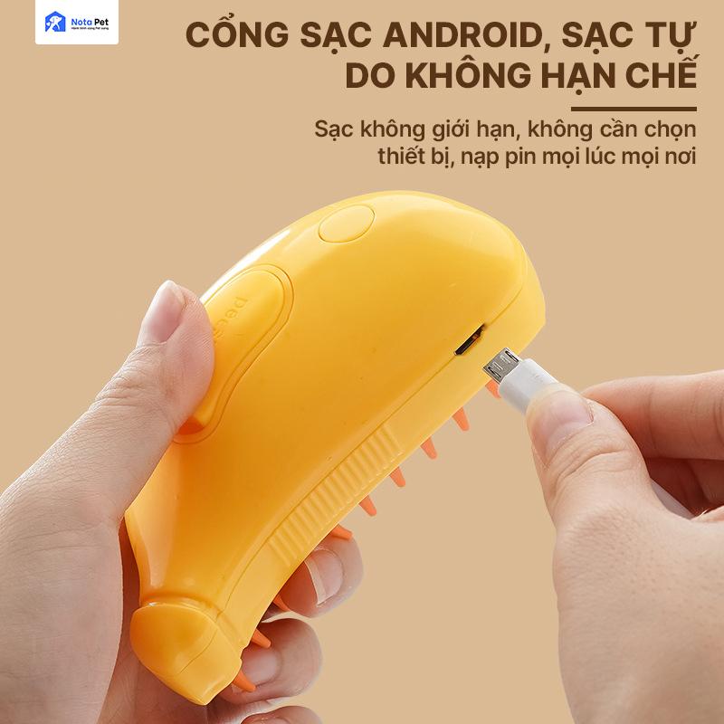 Bàn Chải Lông Thú Cưng Massage Phun Sương KPET1 - Nota Pet VN 1
