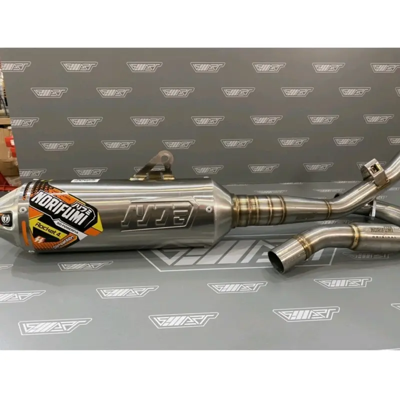 Knalpot norifumi rocket 4 competisi fullsystem klx 150 bfse s l g crf 150L d-tracker suara gahar siap trabas mesin motor Motorcycle Pick Motorcycle Pick 1