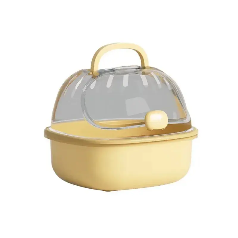 Hamster CagePortable Handheld Hamster Cage Sturdy Breathable Pet Carrying Box Large Space Travel Carrier Holder Pet House hamster  cage