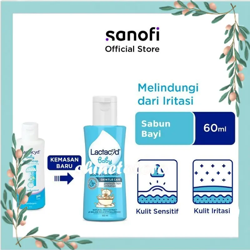 Lactacyd Baby Liquid Soap Gentle Care | Extra Milky 60ml 150ml 250ml