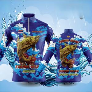 เสื้อตกปลา แบบยาวนิ้ว สไตล์สปอร์ต ลุคเรียบหรู ลายพิมพ์ เหมาะสำหรับทั้งผู้ชายและผู้หญิง สวมใส่สบาย ระบายอากาศได้ดี นอกจากนี้ยังมีฟังก์ชั่นป้องกันรังสียูวี