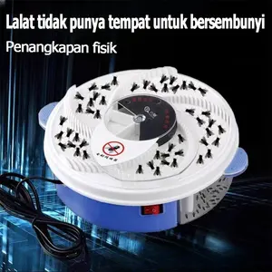 Perangkap lalat elektronik yang sepenuhnya otomatis, dapat diisi ulang/dikenakan, antarmuka standar AS, menangkap serangga terbang secara efisien, cocok untuk penggunaan di dalam dan luar ruangan, ramah lingkungan dan tidak beracun, wajib dimiliki untuk r