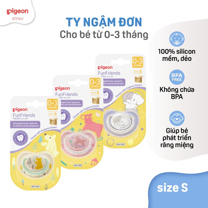 Sữa tắm gội dưỡng ẩm cho bé Pigeon 50ml kèm Ty ngậm đơn 1