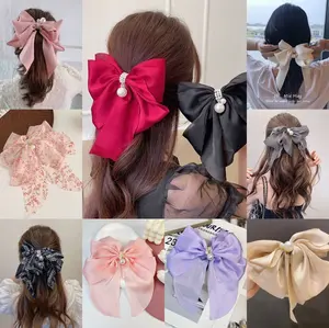 [KIDSFASHIONKOLEKSI] Jepit Rambut Clip Wanita Korea Belakang Pita Mutiara clips