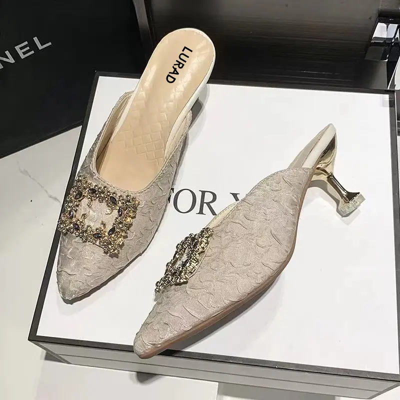LURAD Sandal Cewek Heels Modis Sepatu Sandal Cewek Casual Wanita Tinggi Hak Nyaman Dipakai WL201