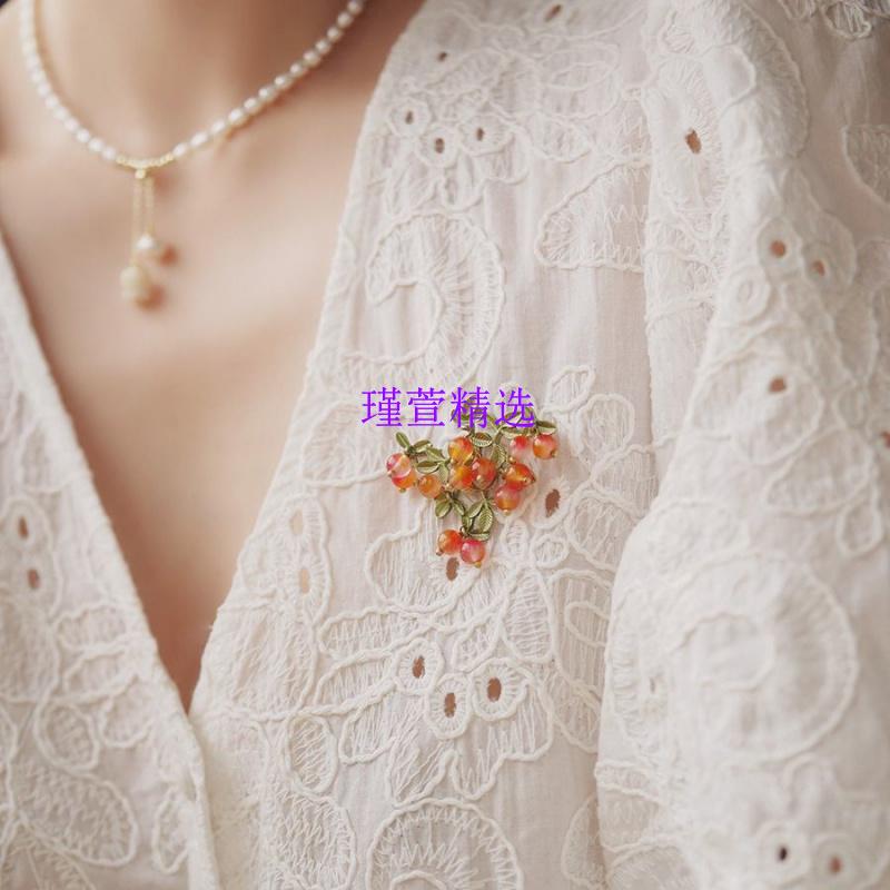 Luxe Fruit Chest Pin: Vintage Forest Suit Jacket Top Clips - TikTok ...