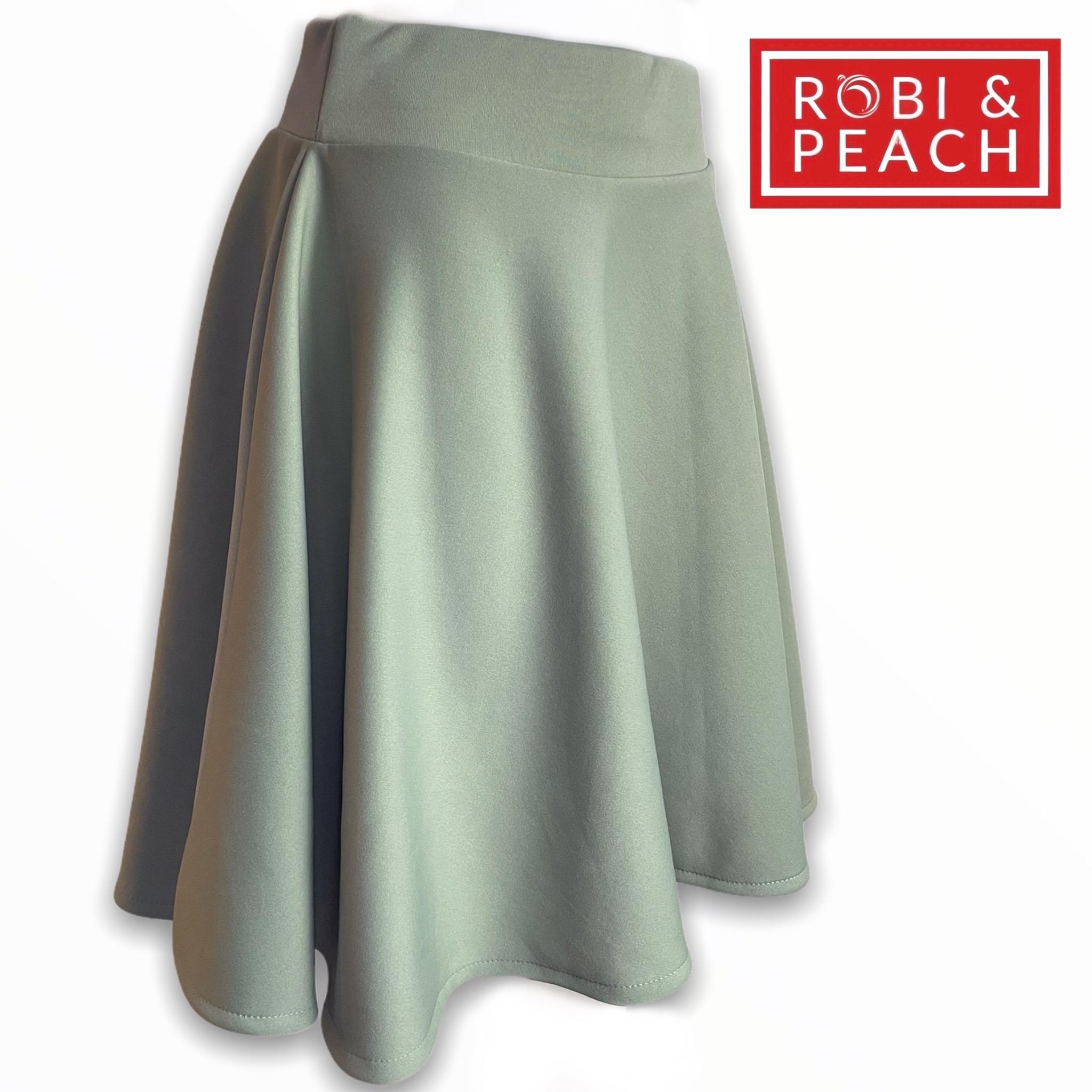 Gonna skater semplice | minigonna comoda in tessuto neoprene per donna | vita da 26 a 32 pollici Pantaloni da donna_voghion.com