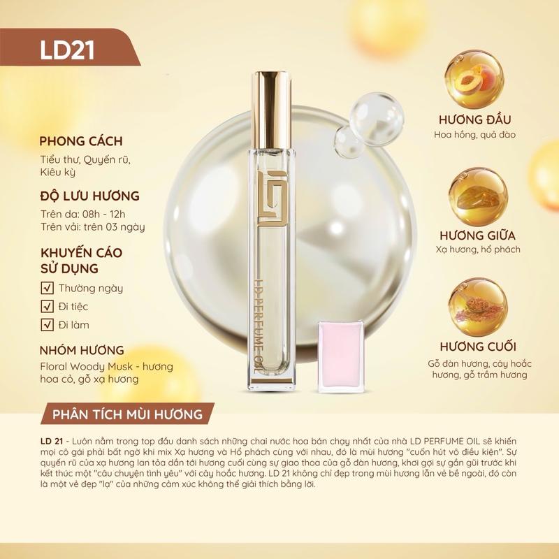 ￼[Bán Chạy] LD 21 - Tinh Dầu Nước Hoa NARCISO FOR HER 12ml - LD PERFUME OIL , Tiểu Thư , Quyến Rũ , Sành Điệu , LD21 Xịt Thơm Women Nữ Cosmetic