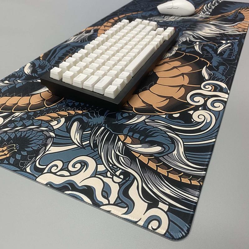Creative Dragon Pattern Extended Mouse Pad, Non-slip Large Mouse Pad, Suitable for Games, Desks, Computers 3