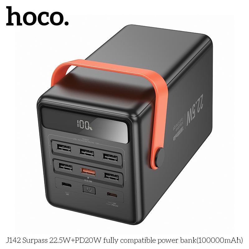  Sạc dự phòng Hoco J142 100000mAh PD20W + PD22.5W đèn LED siêu sáng - Phụ Kiện 