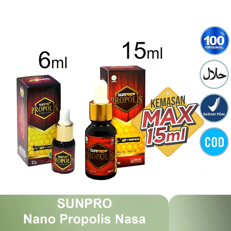 SUNPRO NASA Nano propolis memperkuat kekebalan tubuh Obat tetes multi fungsi untuk kesehatan tubuh 0