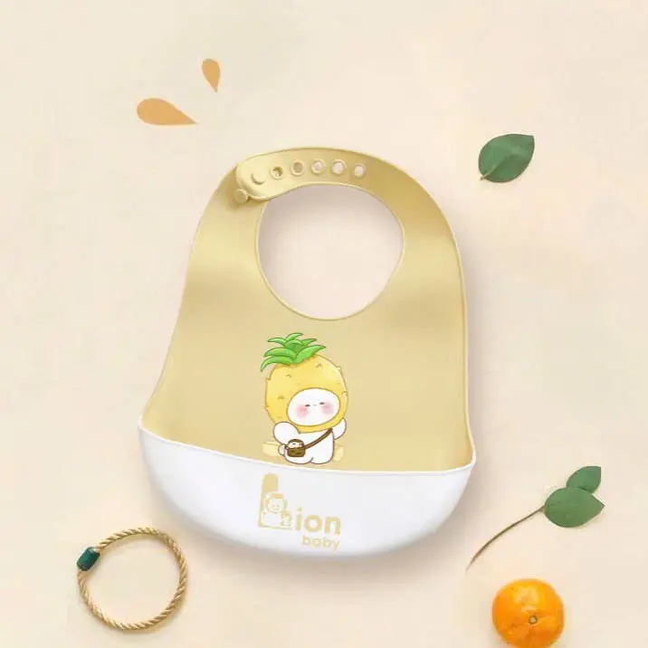 Yếm Ăn Dặm Có Máng Chất Liệu Silicon Có Chỉnh Kích Thước Cho Bé Cho Bé 5