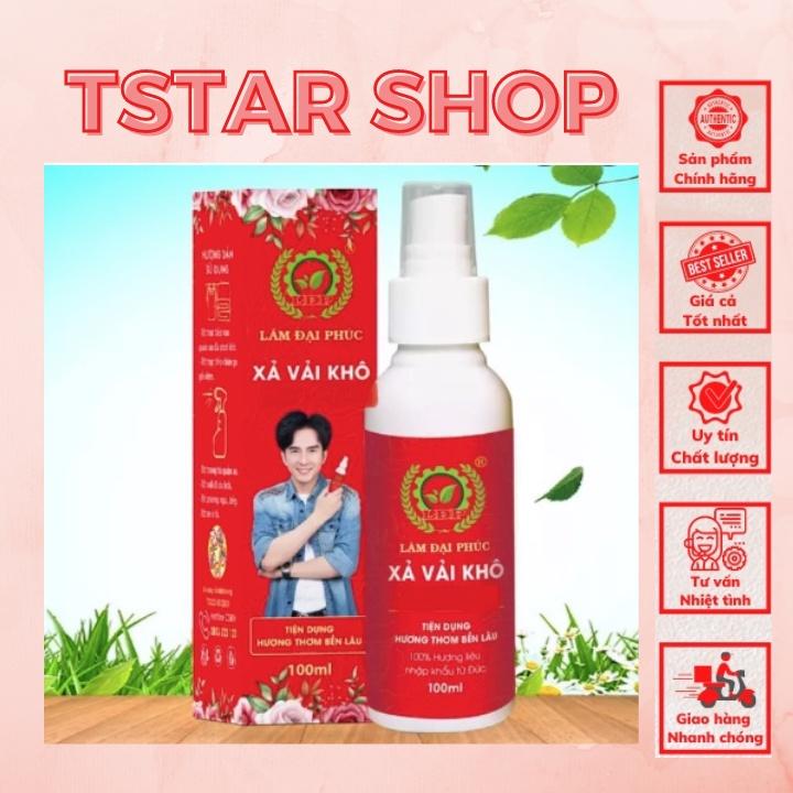 Xả Vải Khô Lâm Đại Phúc - Xịt Thơm Quần Áo Làm Mềm Vải Khử Mùi Mồ Hôi Lưu Hương Cả Ngày Dài-Tstar Shop