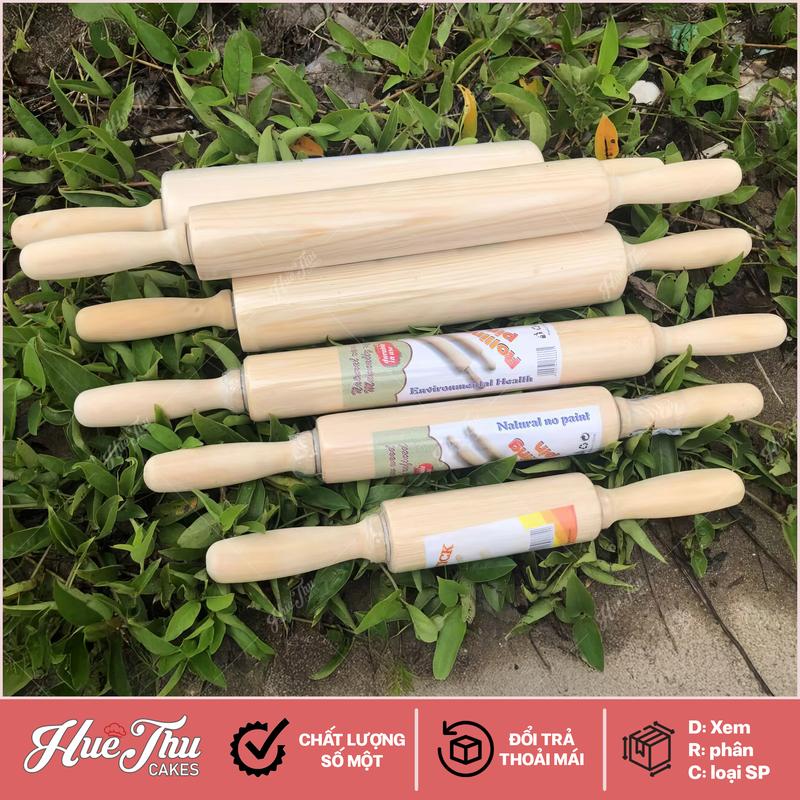 Cây cán bột / Cán lăn bột gỗ làm bánh