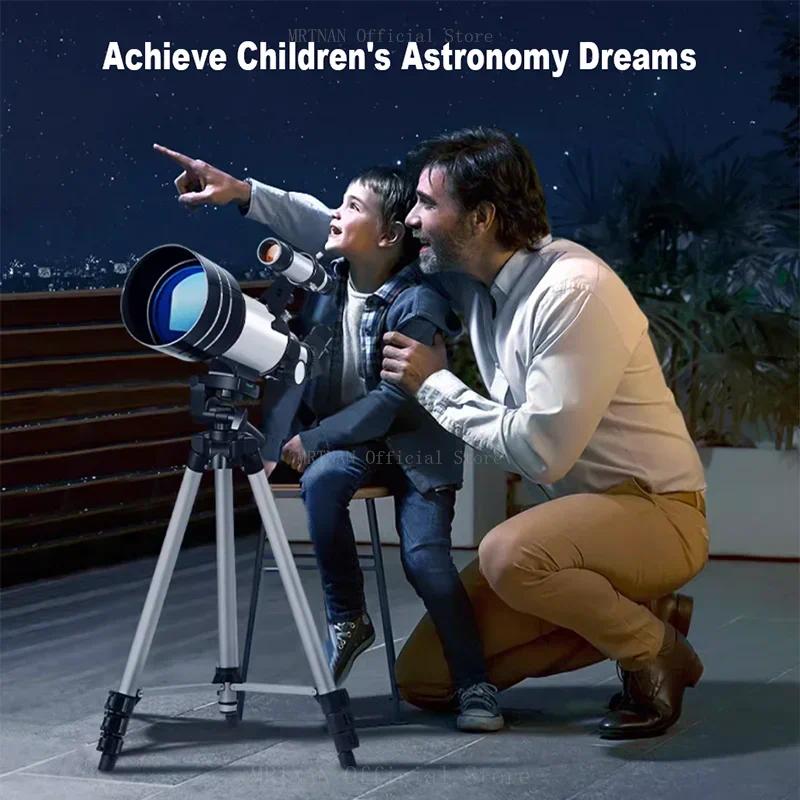 150X Zoom HD Professional Astronomical Telescope 70mm Aperture Refractor Powerful Monocular Long Range Space Moon - Image 2